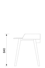 Görseli galeri görüntüleyicisinde aç, Renée High Çekmeceli Ahşap Çalışma Masası - Image 4