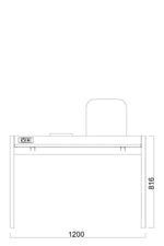 Görseli galeri görüntüleyicisinde aç, Fresco Prizli Çalışma Masası - Image 6