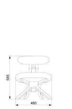 Görseli galeri görüntüleyicisinde aç, Matilda Kneeling Sabit Sandalye - Image 61