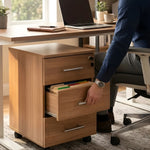 Görseli galeri görüntüleyicisinde aç, 3 Çekmeceli Hareketli Keson - Marbella - Merkezi Kilitli