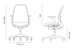Görseli galeri görüntüleyicisinde aç, Air Pro Gri Çalışma Sandalyesi - Nurus