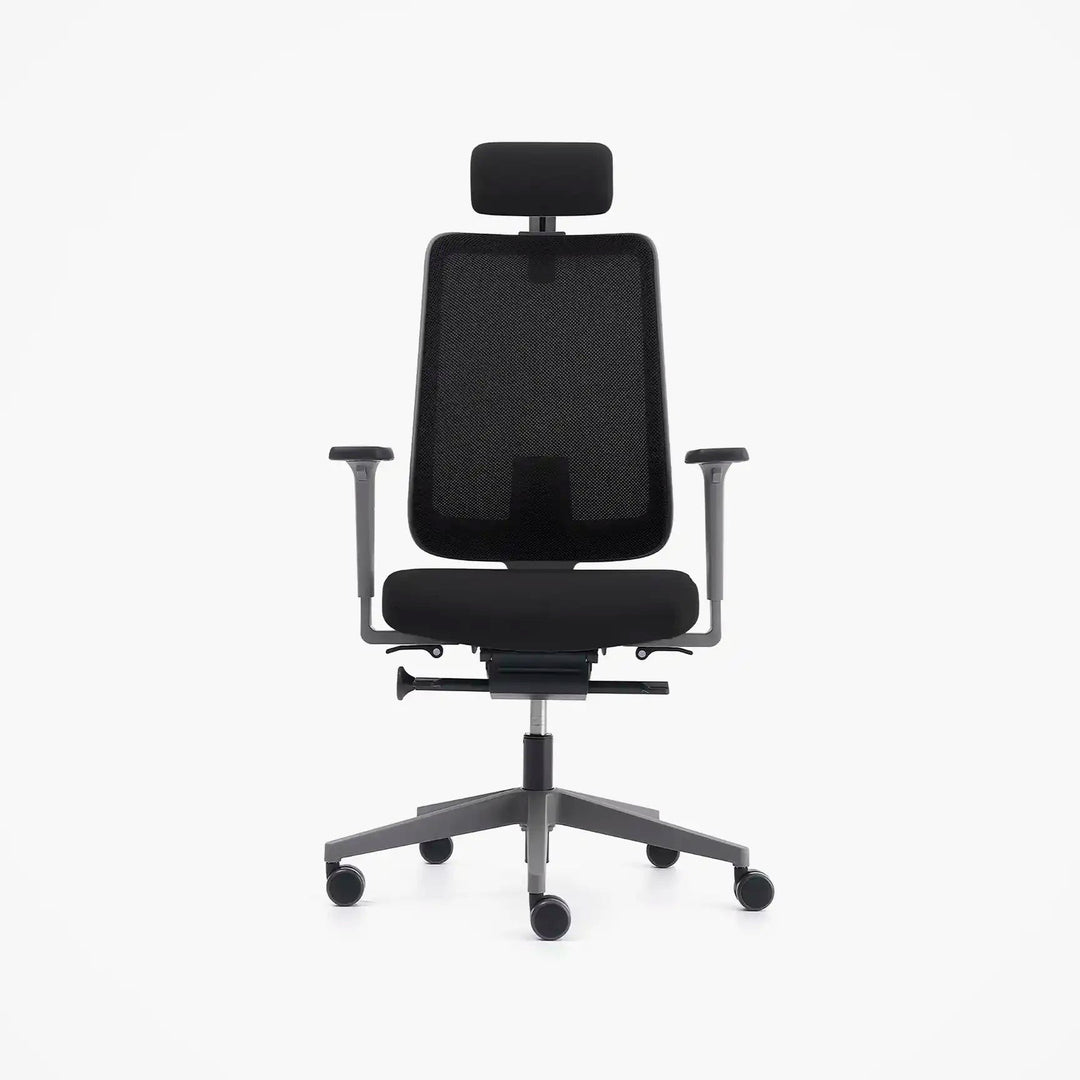 Mou Pro Front Tilt Çalışma Sandalyesi - Başlıklı - Antrasit - Image 7