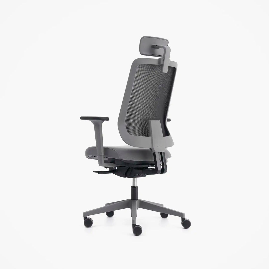 Mou Pro Front Tilt Çalışma Sandalyesi - Başlıklı - Antrasit - Image 1