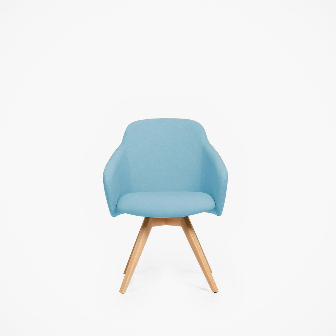 Toya Orta Sırt Çalışma Sandalyesi - Sabit Ayak - Ahşap - Image 1