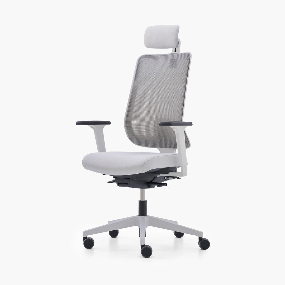 Mou Pro Çalışma Sandalyesi - Başlıklı - Gri - Image 1
