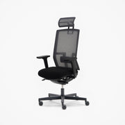 Me Too Çalışma Sandalyesi - Başlıklı - Siyah - Image 1