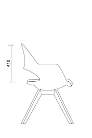 Flora Çalışma Sandalyesi - Ahşap Ayak - Image 2