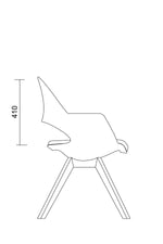 Görseli galeri görüntüleyicisinde aç, Flora Çalışma Sandalyesi - Ahşap Ayak - Image 20