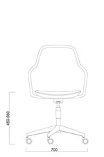 Görseli galeri görüntüleyicisinde aç, Toya Çalışma Sandalyesi - Yüksek Sırt - Yıldız Ayak - Image 11