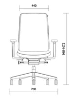 Görseli galeri görüntüleyicisinde aç, Mou Pro Front Tilt Çalışma Sandalyesi - Siyah - Image 2