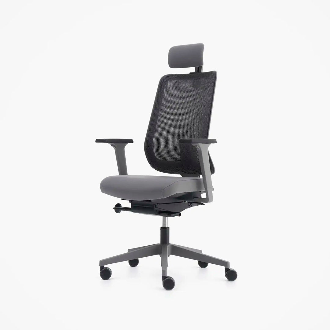 Mou Pro Front Tilt Çalışma Sandalyesi - Başlıklı - Antrasit - Image 8