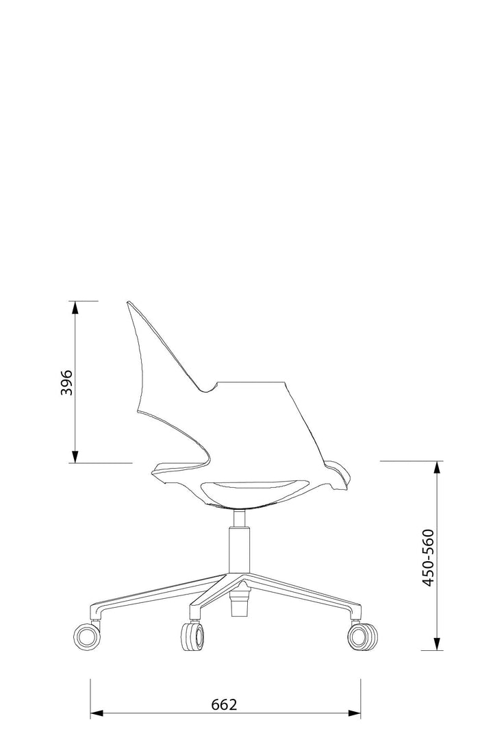 Flora Çalışma Sandalyesi - Beşli Yıldız Ayak - Image 8