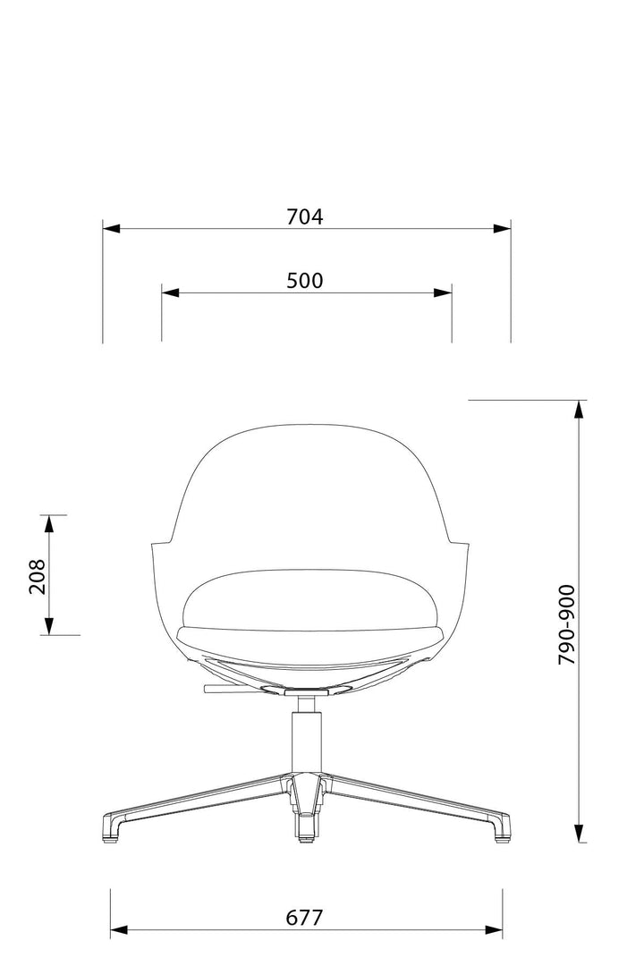 Flora Çalışma Sandalyesi - Sabit Ayak - Image 15