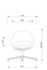 Görseli galeri görüntüleyicisinde aç, Flora Çalışma Sandalyesi - Sabit Ayak - Image 11