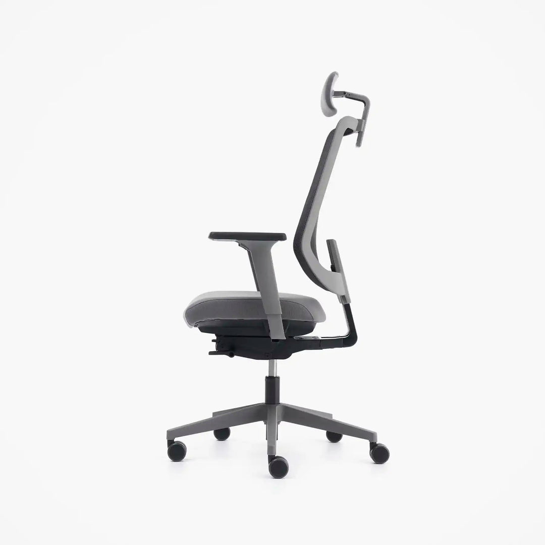 Mou Pro Front Tilt Çalışma Sandalyesi - Başlıklı - Antrasit - Image 9