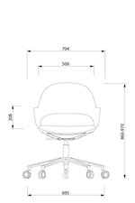 Görseli galeri görüntüleyicisinde aç, Flora Çalışma Sandalyesi - Beşli Yıldız Ayak - Image 12