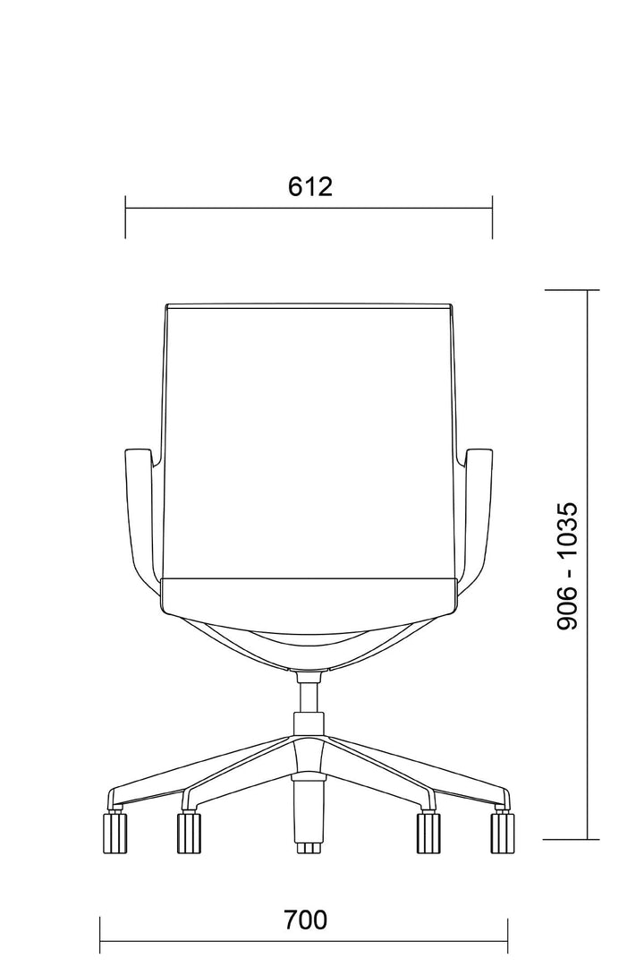Waves Gri Çalışma Sandalyesi - Image 3