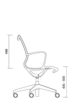 Görseli galeri görüntüleyicisinde aç, Waves Siyah Çalışma Sandalyesi - Image 3