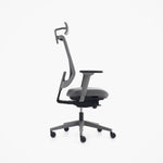 Görseli galeri görüntüleyicisinde aç, Mou Pro Front Tilt Çalışma Sandalyesi - Başlıklı - Antrasit - Image 4