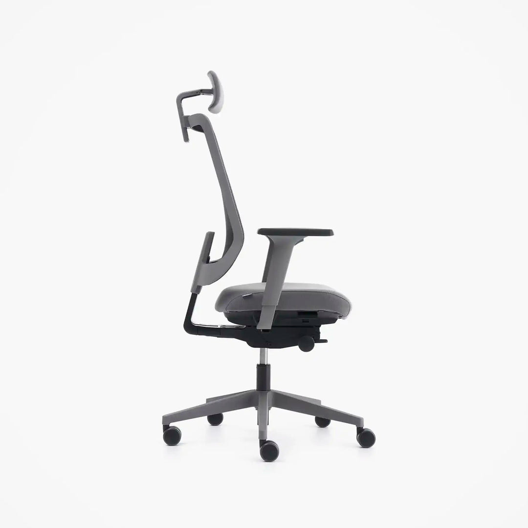 Mou Pro Front Tilt Çalışma Sandalyesi - Başlıklı - Antrasit - Image 4