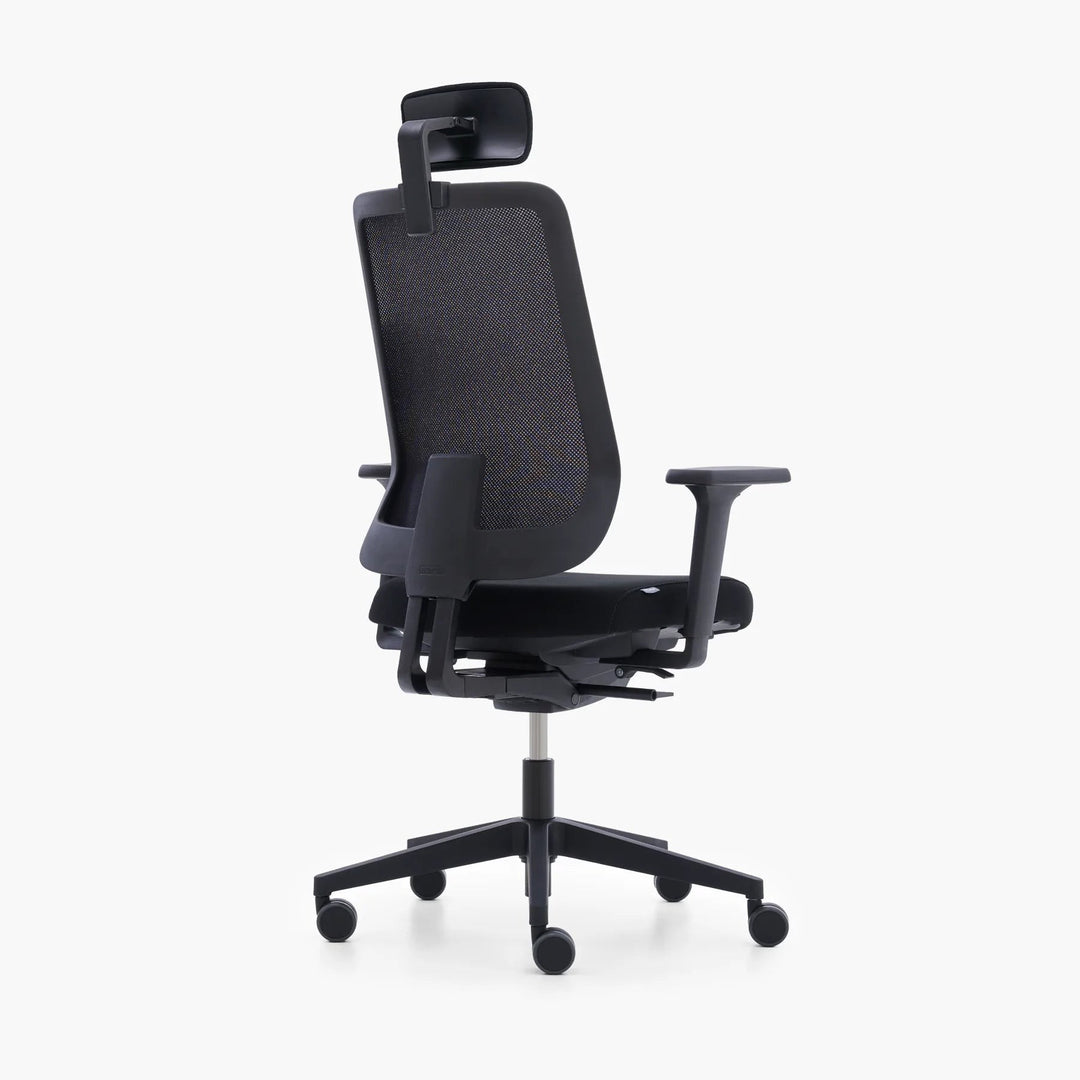 Mou Pro Çalışma Sandalyesi - Başlıklı - Siyah - Image 5