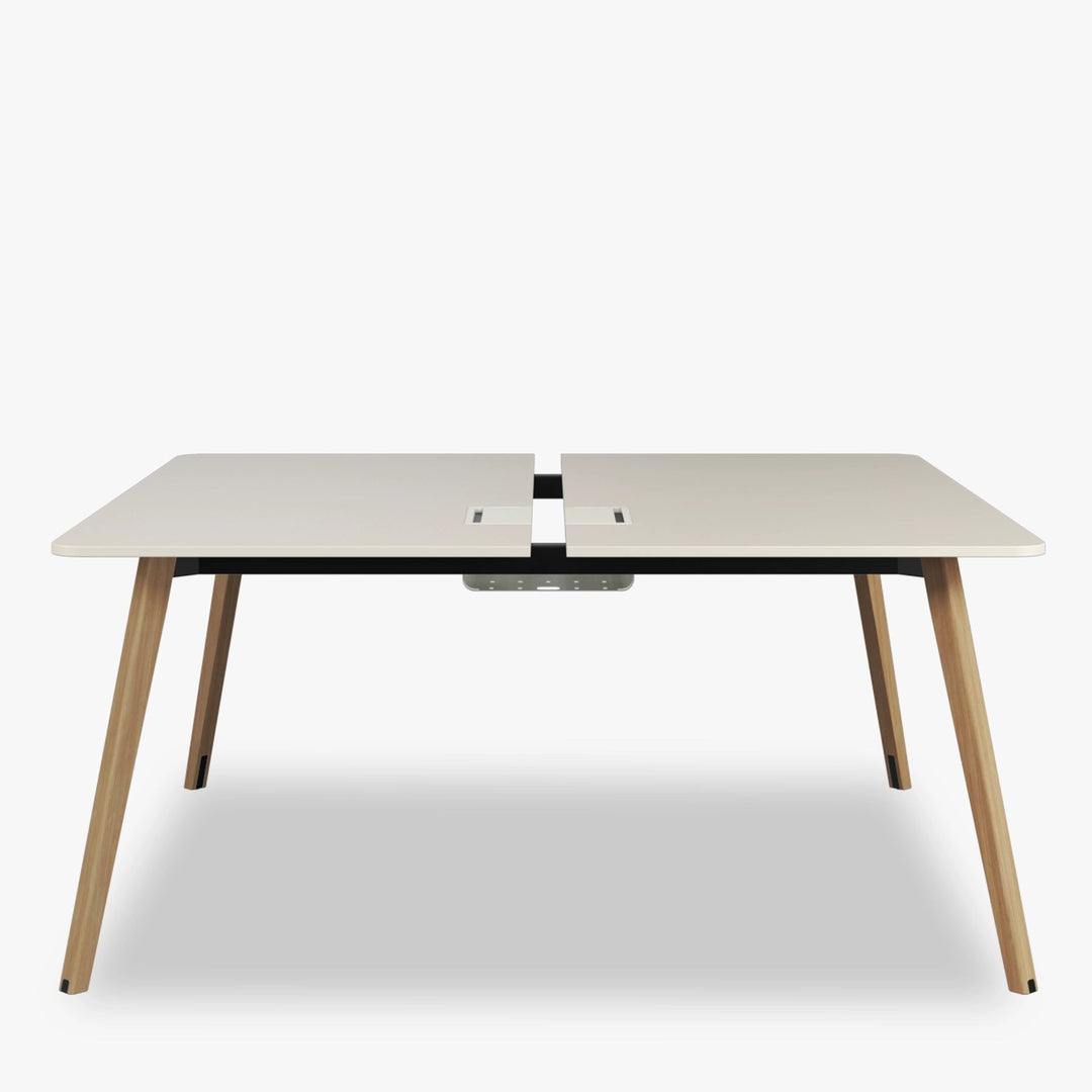 Pila Wood Elektrifikasyonlu İkili Çalışma Masası - Image 5