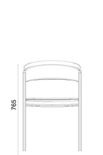 Görseli galeri görüntüleyicisinde aç, Fresco Deri Ahşap Sandalye - Image 5