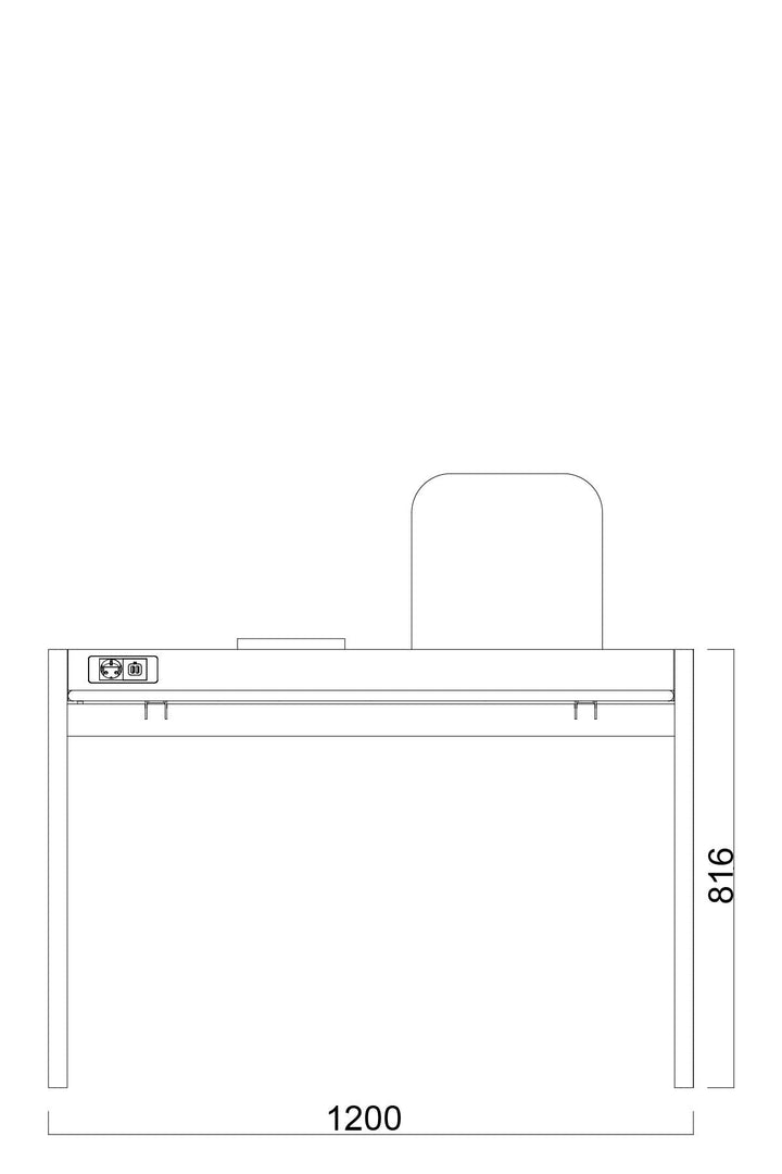 Fresco Prizli Çalışma Masası - Image 6