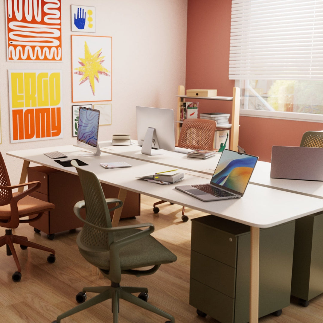 Cube Üç Çekmeceli Metal Komodin - Image 22