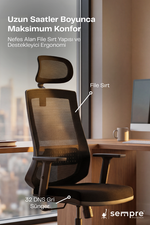 Görseli galeri görüntüleyicisinde aç, Suns Ergonomik Fileli Çalışma Koltuğu